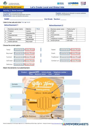 Activity 2:Home business- Second (LE2)