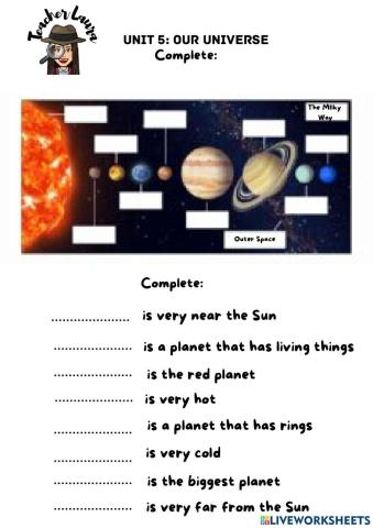 Unit 5: Our Universe