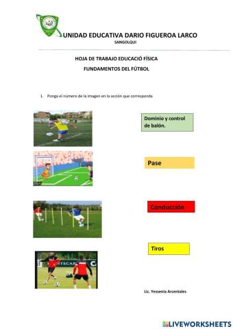 Fundamentos del  fútbol