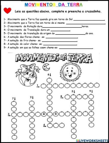 Movimentos de rotação e translação