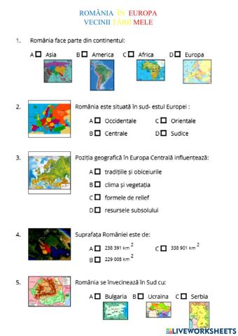 România în Europa. Vecinii țării mele