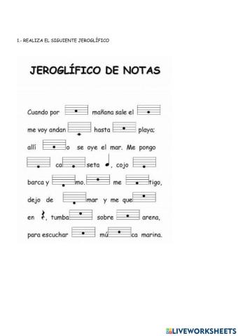 Notas musicales y figuras