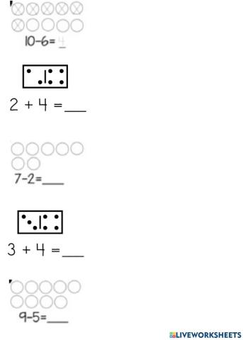 Add and subtract with objects