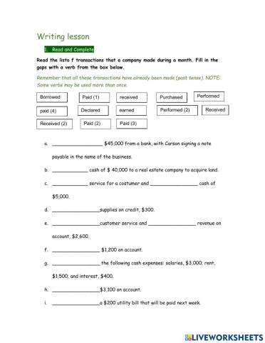 Transaction Analysis