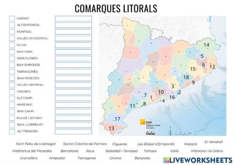 Comarques litorals