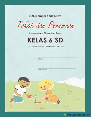 Lembar Kerja Siswa Kelas 6 SD Tema 3 - Subtema 1