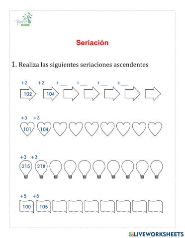 Seriación de números