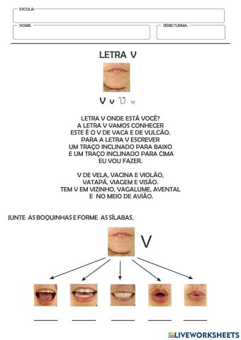 Letra V