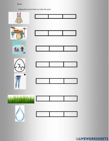 Spelling with Beginning Blends