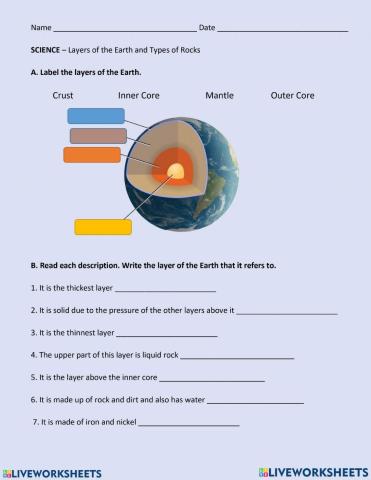 Layers of the Earth