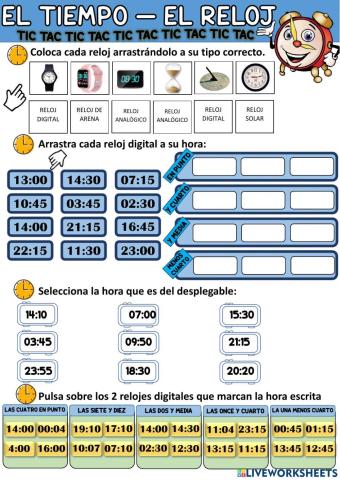 El tiempo - El reloj