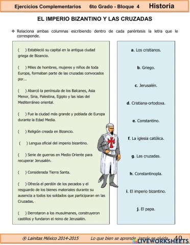 El imperio bizantino y las cruzadas