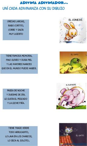 Adivinanzas de animales