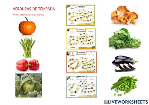 Verduras de tempada