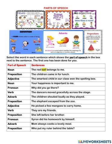 Parts of speech