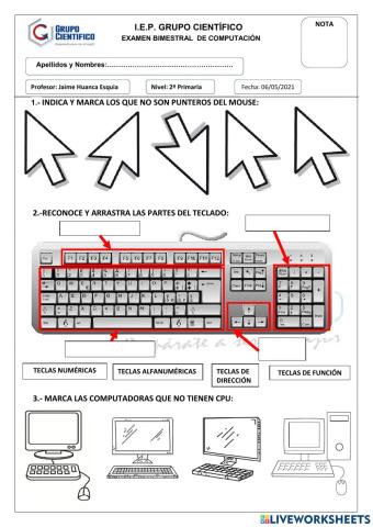 Examen bimestra de computación 2