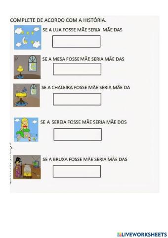 Se as coisas fossem mães