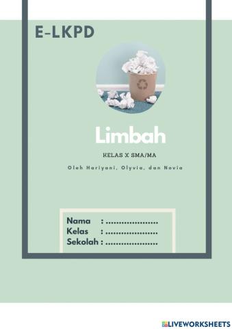 E-LKPD Materi Limbah Kelas X