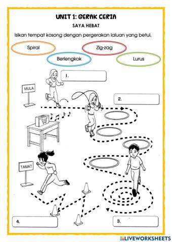 Pendidikan Jasmani Tahun 1: Gerak Ceria (Saya Hebat)