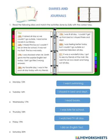 Diary, Formal and Informal Letters