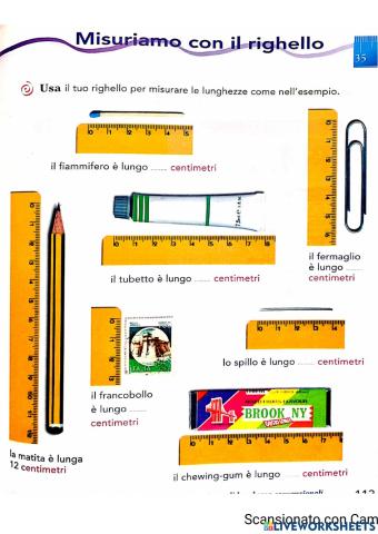 Misuriamo con il righello