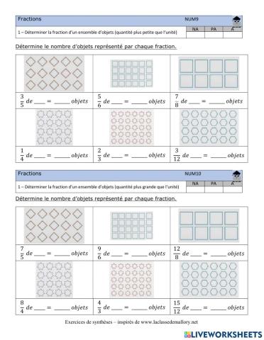 Numération 9 et 10