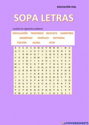 Sopa de letras