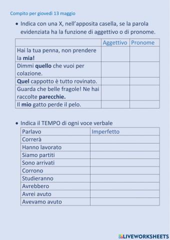 Italiano compito