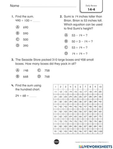 12-4 Quick Check