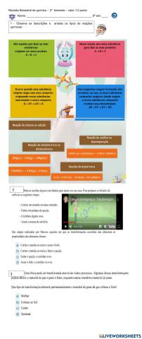 Revisão de química - 2º bimestre