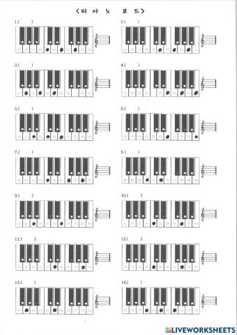 피아노 코드