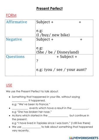 Present Perfect