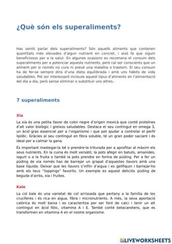 Els superaliments