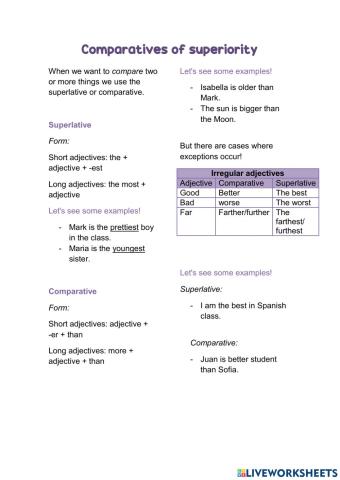 Comparatives of superiority