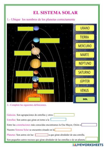 El sistema solar