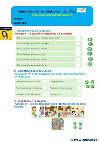 Evaluación de estudios sociales