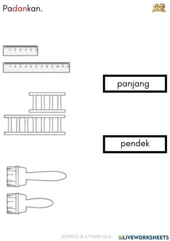 SAINS: Objek pendek dan panjang