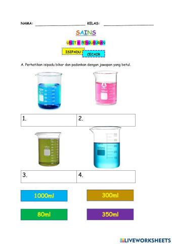 SAINS TAHUN 3 UNIT 6: PENGUKURAN (ISIPADU CECAIR)