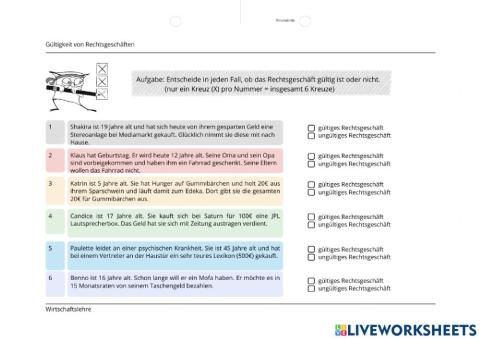 Geschäftsfähigkeit (2)