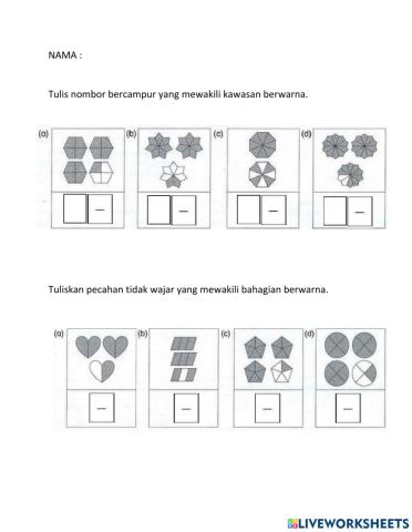 Nombor bercampur dan pecahan tak wajar