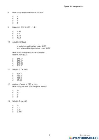 City and guilds maths