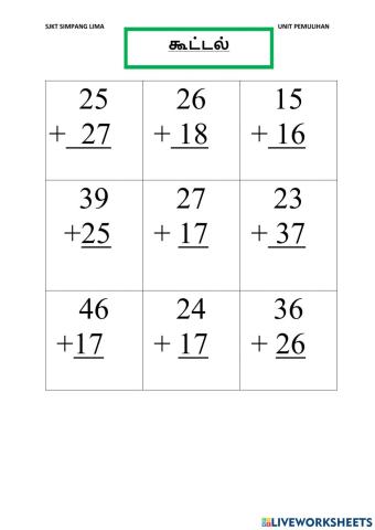 Addition Regrouping