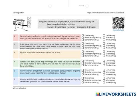 Der Kaufvertrag (Vertragsarten)