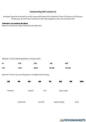 Voorbereiding DELF A1