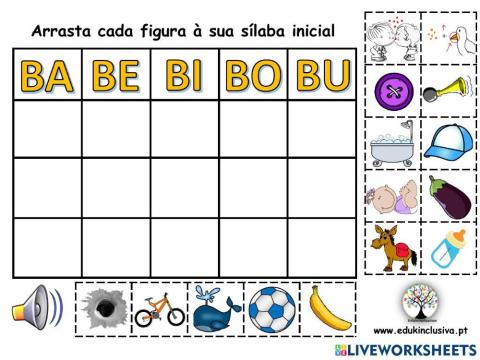 Jogo interativo – sílabas – ba-be-bi-bo-bu,