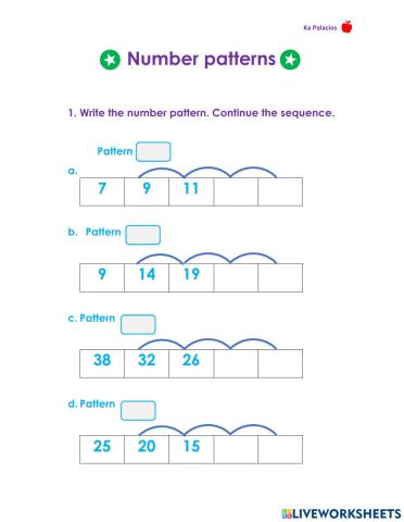 Number patterns