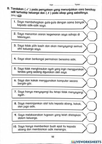 Latihan moral tahun 2