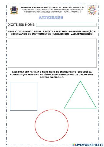 Instrumentos das festas Juninas