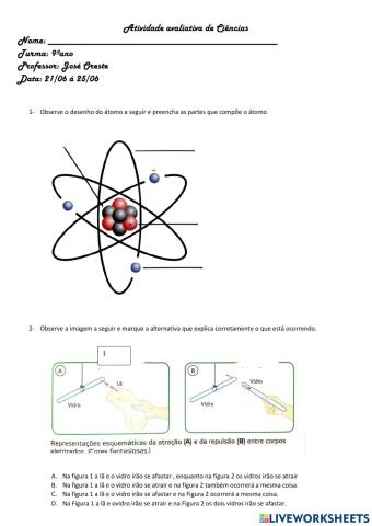 Avaliação de ciências