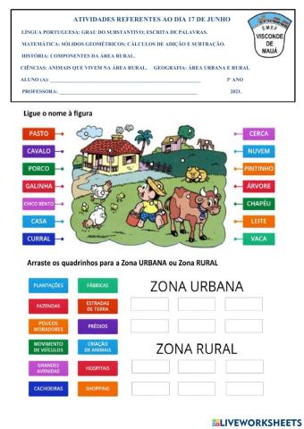 Atividades referentes ao dia 17 de Junho